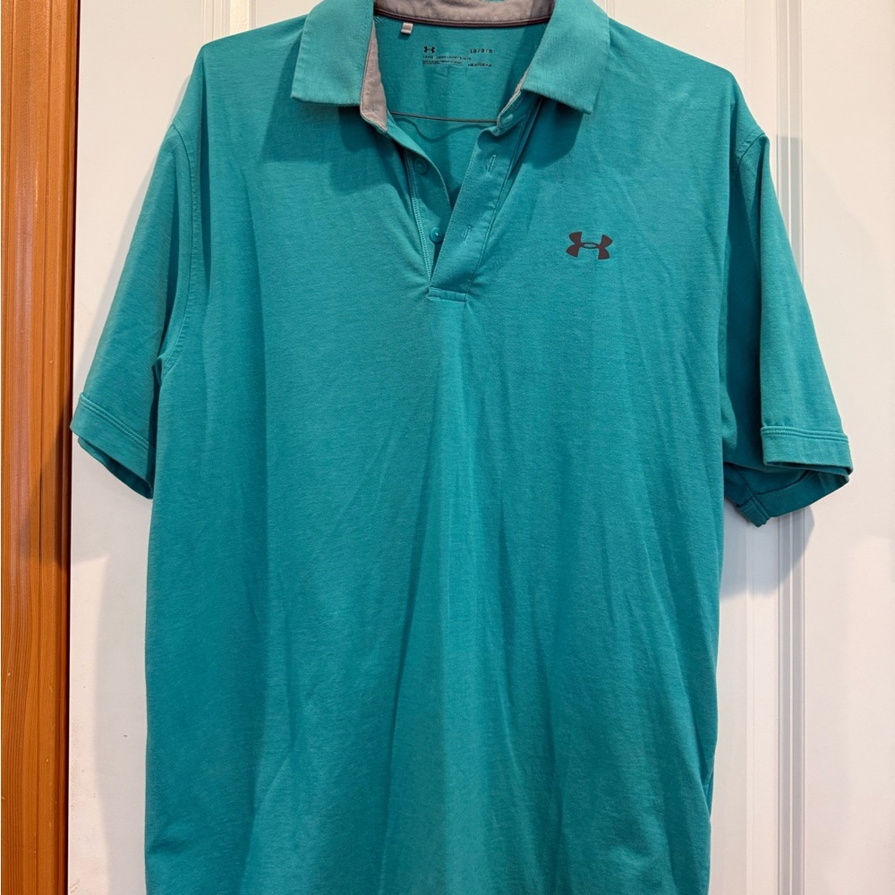 LG Blue Polo Shirt Classic Short Sleeve